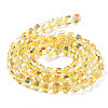 Electroplate Rondelle Glass Beads Strands EGLA-A036-09A-M-3