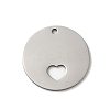 Non-Tarnish 201 Stainless Steel Pendants LS-STAS-E206-02P-02-1
