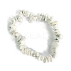 Natural Howlite Stretch Bracelets LS-PW-WG56138-40-1