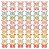 60Pcs 10 Colors Resin Pendants RESI-CA0001-81-1
