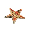 Geometric Alloy Sheet Printed Pendant Earrings Accessories PALLOY-E139-01G-01-2