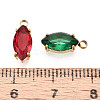 304 Stainless Steel and Cubic Zirconia Pendants STAS-T071-08M-G-3