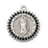 304 Stainless Steel & Rhinestone Pendants STAS-G371-09G-02P-1