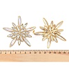 304 Stainless Steel Glass Stud Earrings for Women EJEW-M095-16G-3