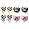 8Pcs 4 Style Valentine's Day Alloy Enamel Pendants FIND-FS0001-90-1