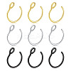 316 Surgical Stainless Steel Clip on Nose Rings WGA7223-03-3