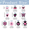 20Pcs 10 Style Spray Painted Alloy Pendants FIND-TA0002-89-4