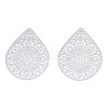 Non-Tarnish 201 Stainless Steel Filigree Pendants X-STAS-S118-036-1