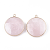 Natural Rose Quartz Pendants G-S344-54-2