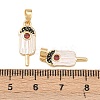 Brass Micro Pave Cubic Zirconia Pendants KK-C248-10A-G-3
