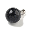 Synthetic Blue Goldstone Perfume Bottle Pendants G-K338-22P-10-2