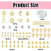 DIY Round Glass Seed Beads & Alloy Charms Bracelet Making Kits DIY-FS0007-19-3