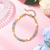 Natural Mixed Gemstone Beaded Bracelets BJEW-JB11763-4