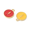 14Pcs 7 Colors Alloy Enamel Pendants ENAM-FS0001-35-3