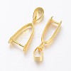 Brass Ice Pick Pinch Bails LS-KK-D318-G-NR-1