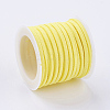 3x1.5mm Yellow Flat Faux Suede Cord X-LW-R003-38-2