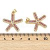 Brass Micro Pave Cubic Zirconia Pendants KK-S526-56G-3