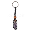 Natural Amethyst Wishing Bottle Keychain KEYC-JKC00726-02-1