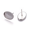 Tarnish Resistant 304 Stainless Steel Ear Stud Findings LS-X-STAS-P227-41P-2