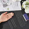 SUNNYCLUE 12Pcs 304 Stainless Steel Round Snake Chain Necklaces NJEW-SC0001-05-3