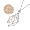 304 Stainless Steel Macrame Pouch Empty Stone Holder Necklace Making NJEW-JN05238-02-3