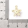 Brass Micro Pave Cubic Zirconia Charms KK-D371-04F-G-3