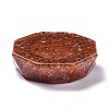 Resin with Natural Carnelian Chip Stones Ashtray DJEW-F015-07B-3