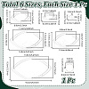 6Pcs 6 Styles Transparent Acrylic Sewing Template AJEW-NB0007-76B-2