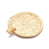 Plating Hammered Alloy Big Pendants PALLOY-T090-11G-2