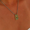Brass and Enamel Pendant Necklaces FS-WG2CA9F-05-1