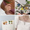 DIY Flower and Butterfly Necklace Making Kit DIY-KS0001-34-8