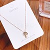 925 Sterling Silver Pendant Necklaces NJEW-BB34782-RG-2