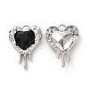 Rack Plating Alloy Glass Pendants LS-X-FIND-I037-21P-03-1