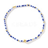 Bohemian Glass Seed Beads & Brass Stretch Bracelets for Women TI8364-5-1