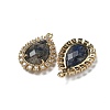 Natural Sodalite Faceted Teardrop Pendants G-I375-01G-22-2