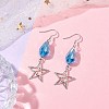 Alloy Star Dangle Earrings EJEW-JE05873-2