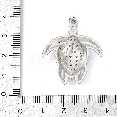 Brass Micro Pave Cubic Zirconia Pendants KK-A241-09P-1