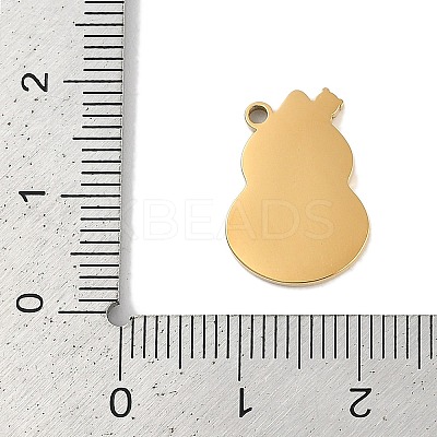 Ion Plating(IP) 304 Stainless Steel Enamel Pendants STAS-M080-07G-1