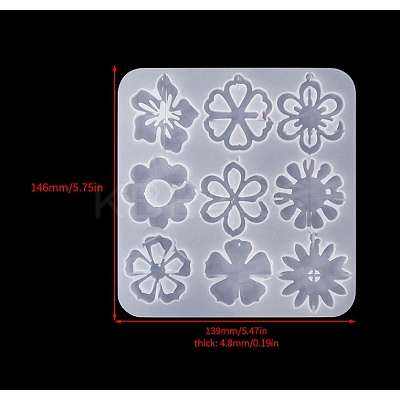 Food Grade DIY Silicone Pendant Molds PW-WG51870-01-1