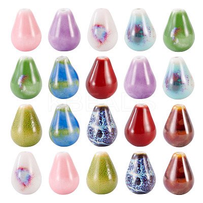 20Pcs Handmade Porcelain Beads PORC-TA0001-24-1