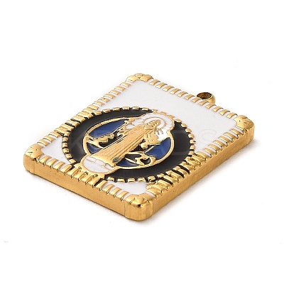 304 Stainless Steel Enamel Pendants STAS-E203-01G-02-1