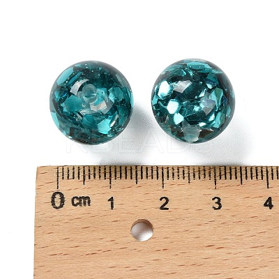 Transparent Resin with Paillette Beads RESI-G110-02E-1