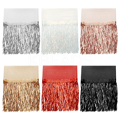 6Yard 6 Colors Polyester Tassel Ribbon OCOR-PH0002-49-1