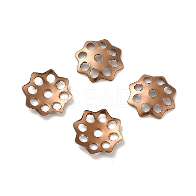 Ion Plating(IP) 304 Stainless Steel Bead Caps STAS-F075-23CG-1