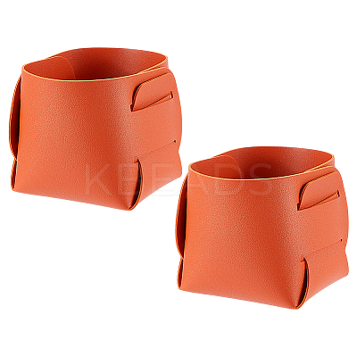 2Pcs PU Leather Jewelry Plate AJEW-CN0002-74A-1