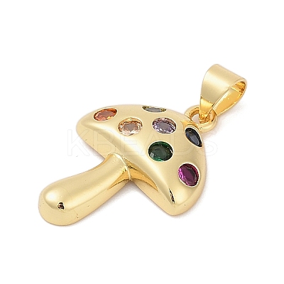 Brass Micro Pave Cubic Zirconia Pendants KK-A241-05G-1