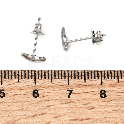 304 Stainless Steel Stud Earrings for Women LS-EJEW-G459-01B-P-1