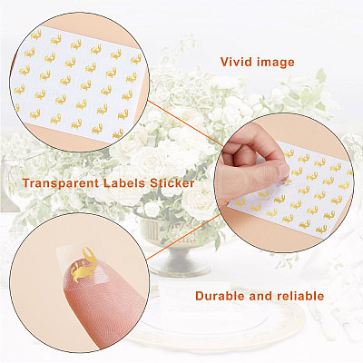 40 Sheets 4 Patterns PVC Waterproof Self-Adhesive Sticker Sets STIC-OC0001-11E-1