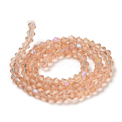 Transparent Electroplate Glass Beads Strands LS-EGLA-A039-T4mm-L15-1