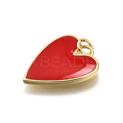 Brass Enamel Pendants X-KK-K401-14G-09-1